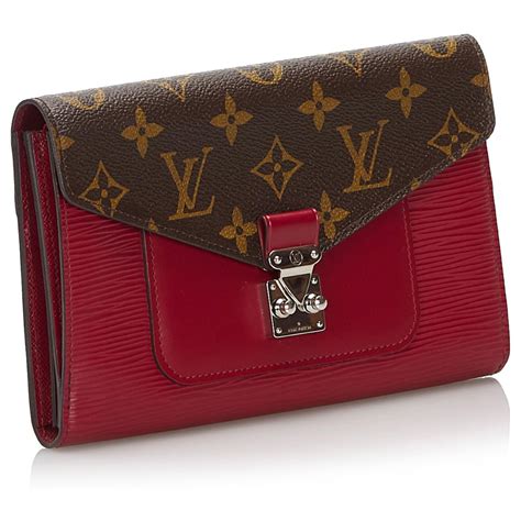 portefeuille louis vuitton femme rouge|Louis Vuitton porte monnaie.